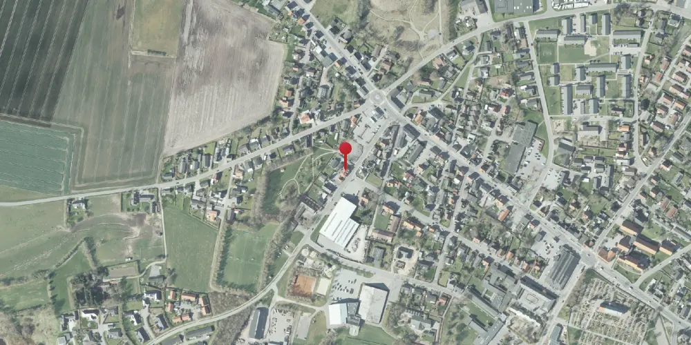 Historisk kort over Taars Station Historisk kort over Taars Station