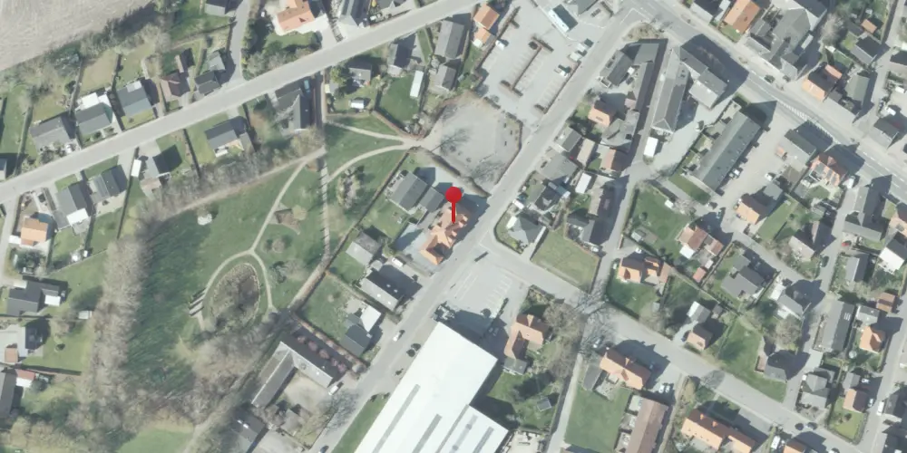 Historisk kort over Taars Station Historisk kort over Taars Station