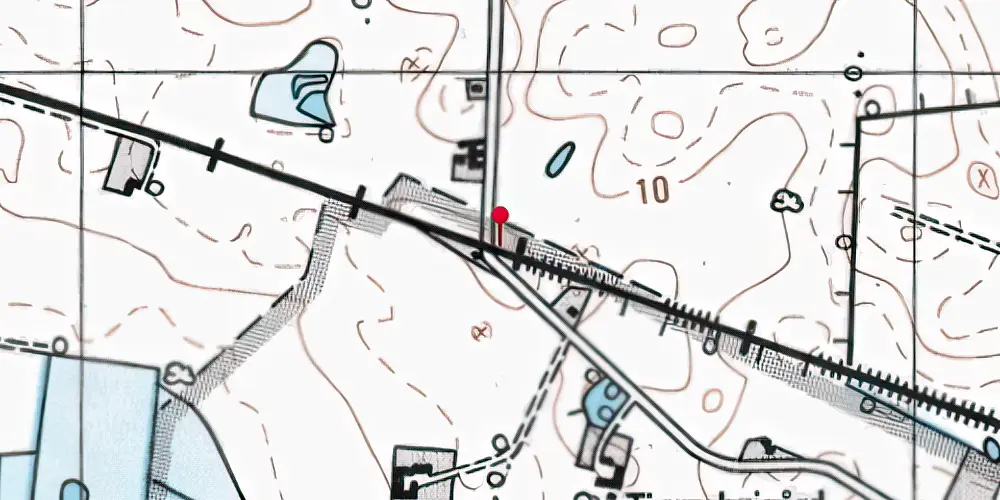 Historisk kort over Ubberup Trinbræt