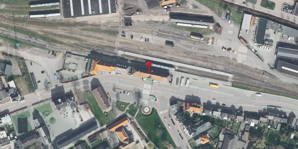 Historisk kort over Nakskov Station