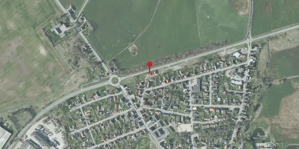 Historisk kort over Østervrå Station