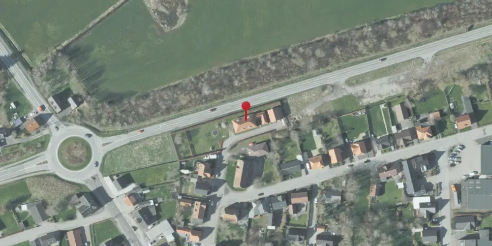 Historisk kort over Østervrå Station