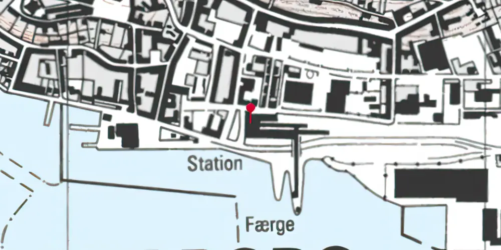 Historisk kort over Kalundborg Station