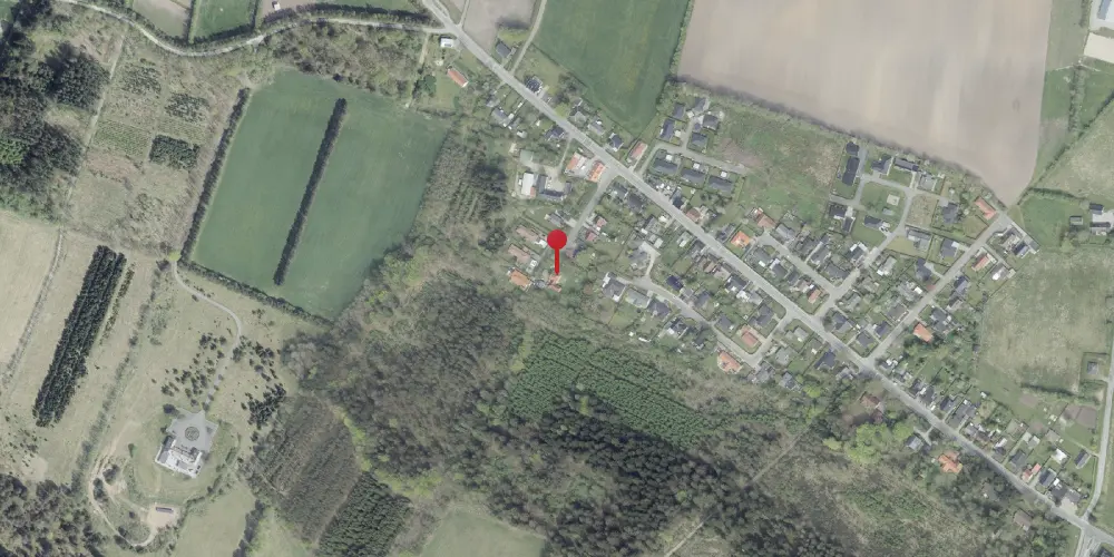 Historisk kort over Uggerhalne Station