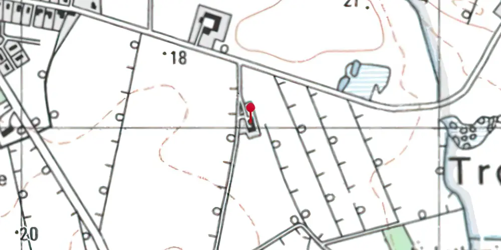 Historisk kort over Bjørnholm Station