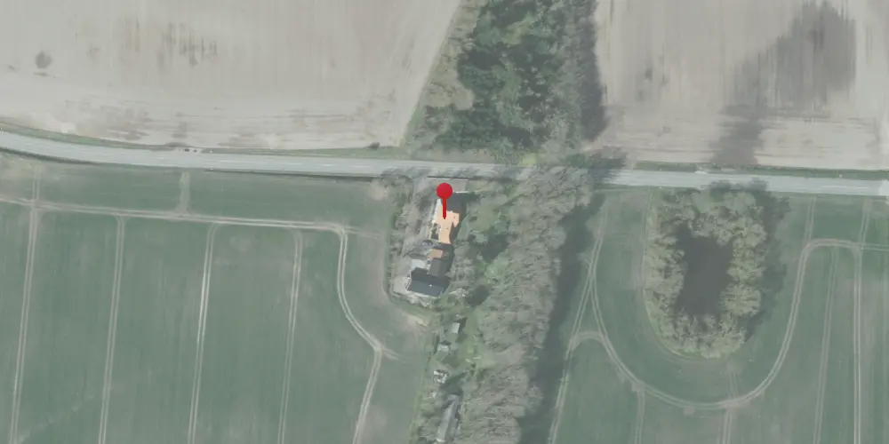 Historisk kort over Røgelhede Station