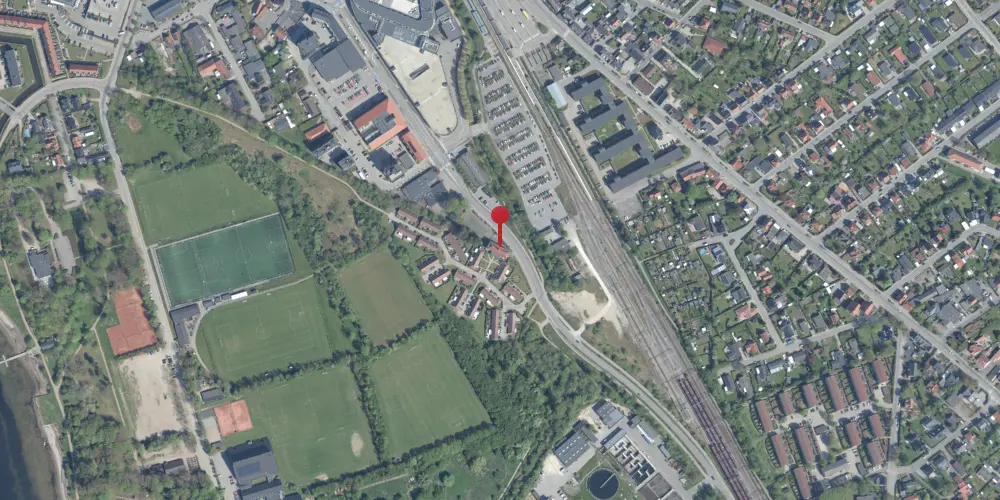 Historisk kort over Frederikssund Station [1928-1989]