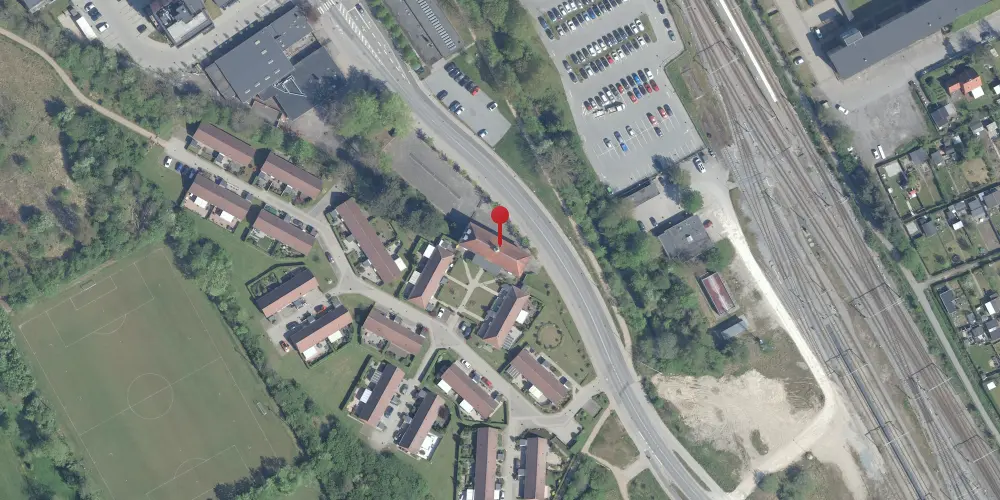 Historisk kort over Frederikssund Station [1928-1989]