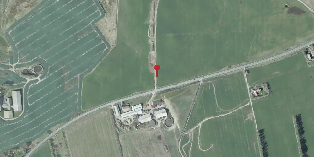 Historisk kort over Vejen (Vodskov-Østervrå) Trinbræt med Sidespor