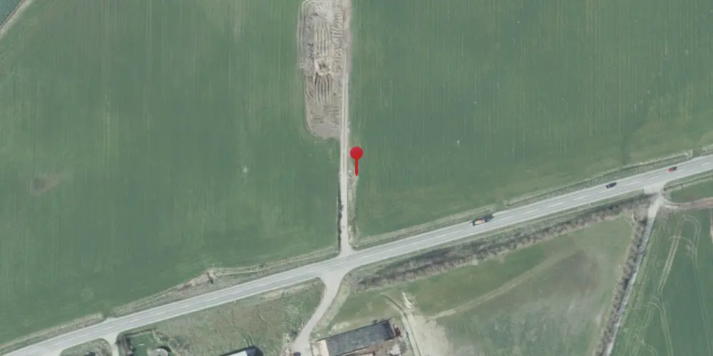 Historisk kort over Vejen (Vodskov-Østervrå) Trinbræt med Sidespor