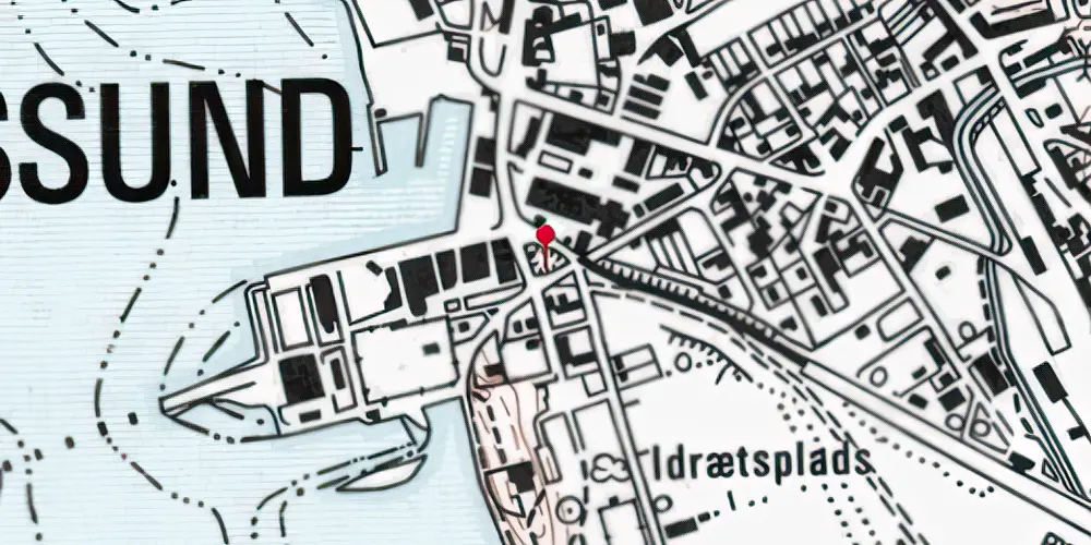 Historisk kort over Kalvøvej Trinbræt