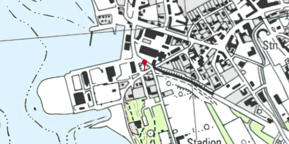 Historisk kort over Kalvøvej Trinbræt