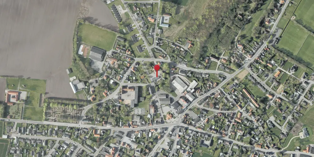 Historisk kort over Asaa Station