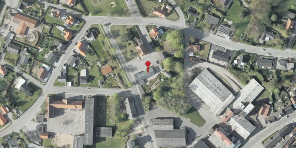 Historisk kort over Asaa Station