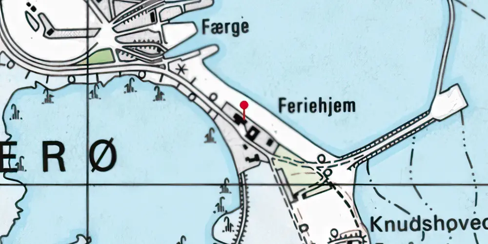 Historisk kort over Knudshoved Station