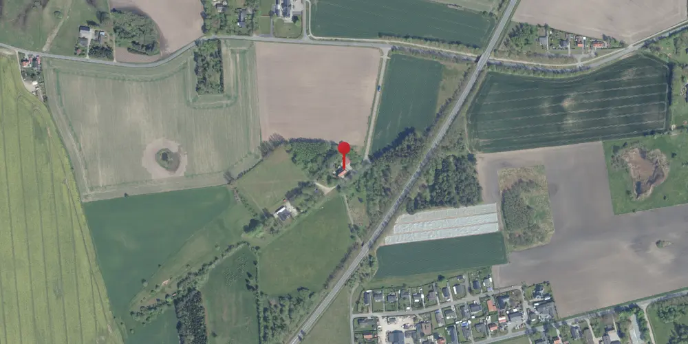 Historisk kort over Femhøj Billetsalgssted