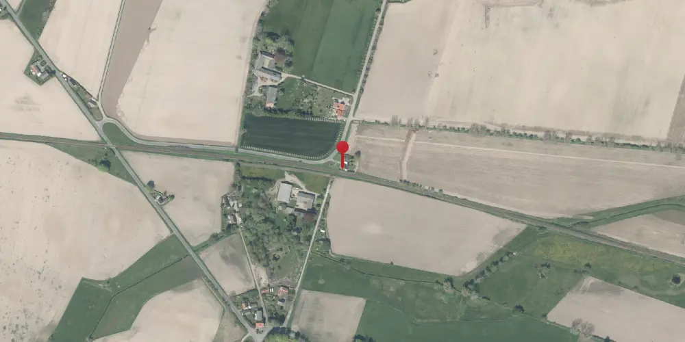 Historisk kort over Radsted Holdeplads