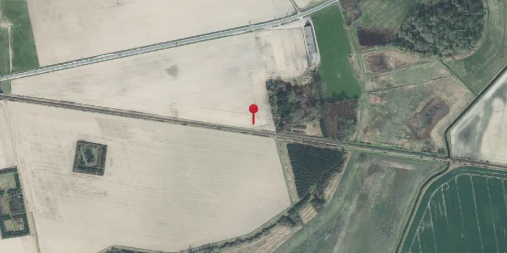 Historisk kort over Sæbyholm Holdeplads med sidespor