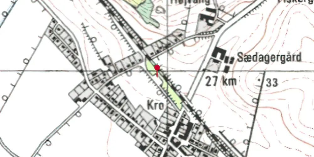 Historisk kort over Sønder-Onsild Station Historisk kort over Sønder-Onsild Station