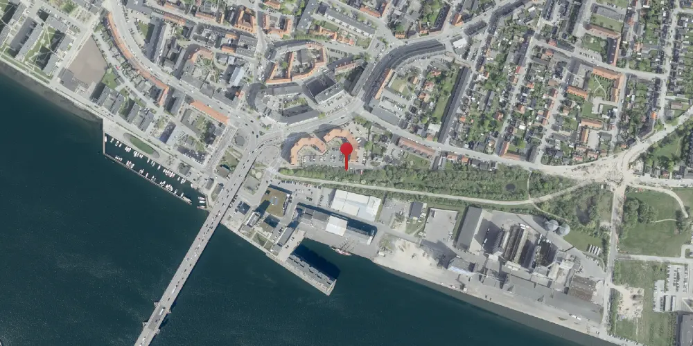 Historisk kort over Nørresundby Havnestation Station Historisk kort over Nørresundby Havnestation Station