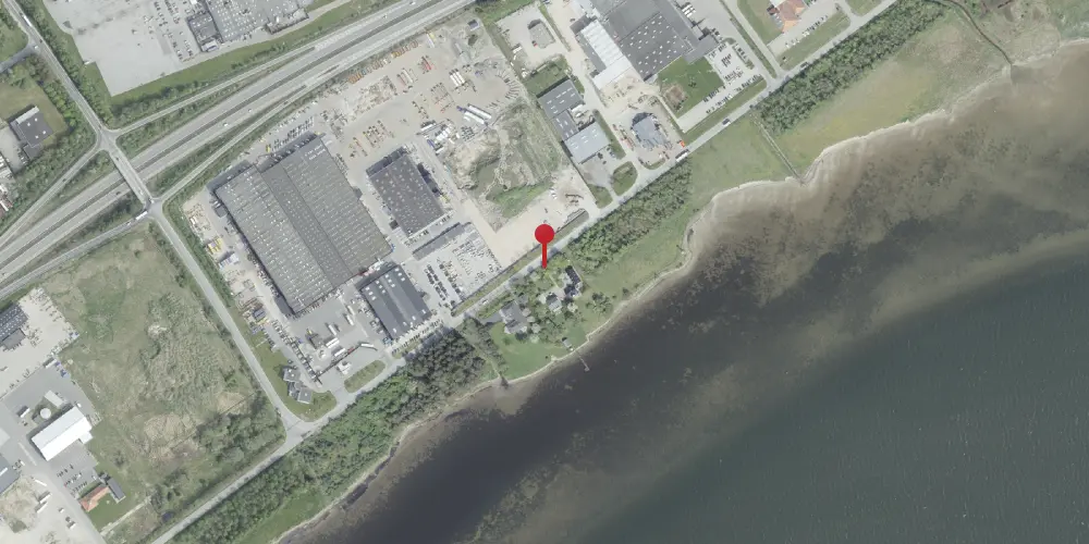 Historisk kort over Engholm Strand Trinbræt