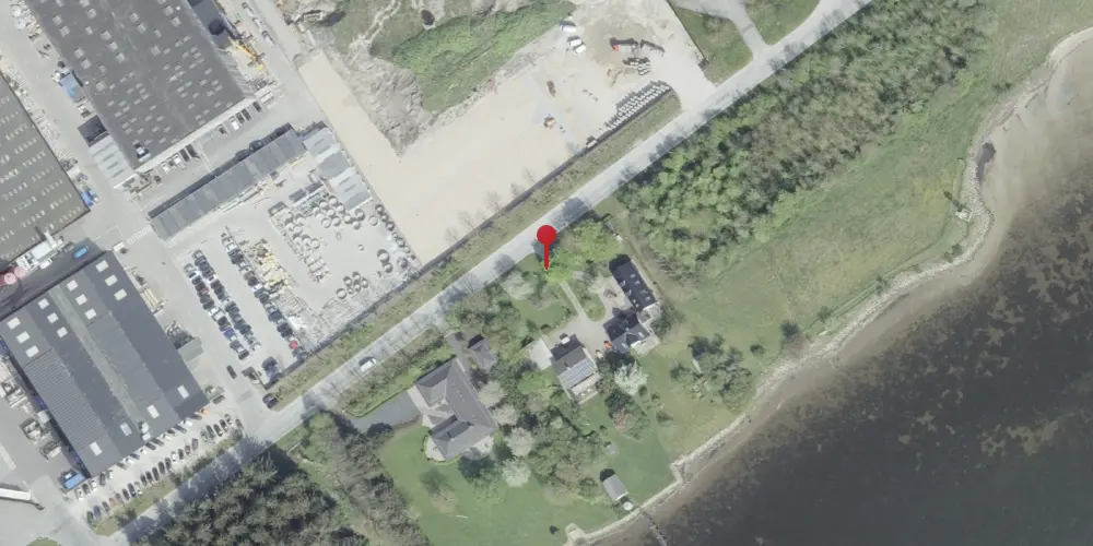 Historisk kort over Engholm Strand Trinbræt