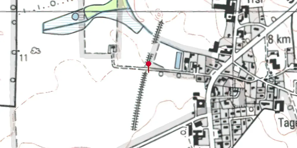 Historisk kort over Lyngerup Trinbræt