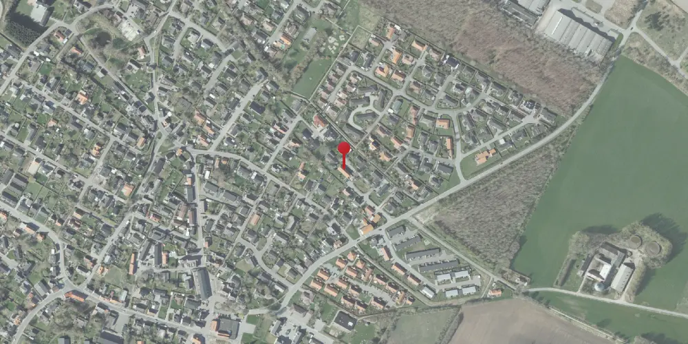 Historisk kort over Vester Hassing Station