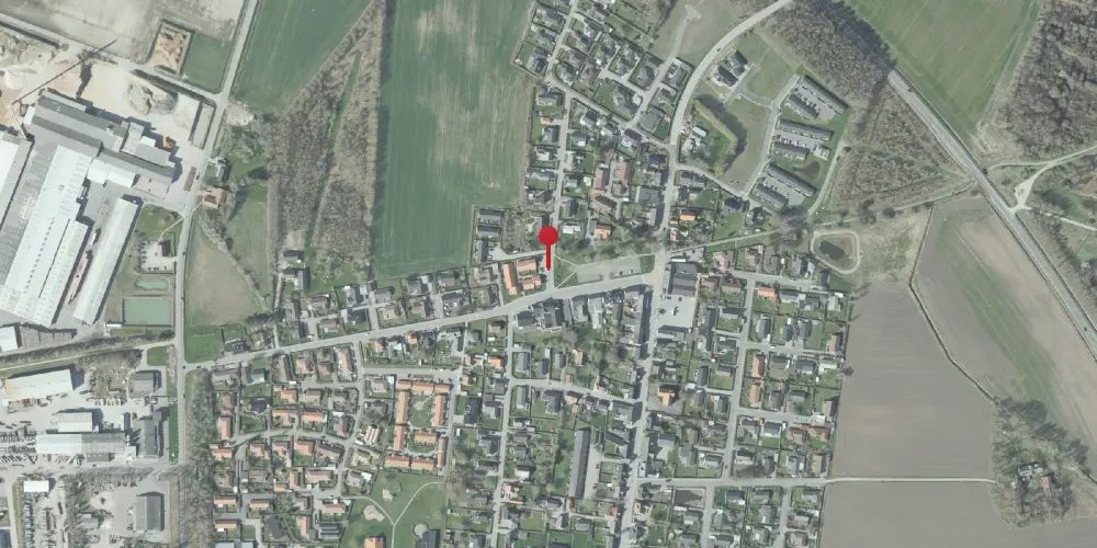 Historisk kort over Gandrup Station