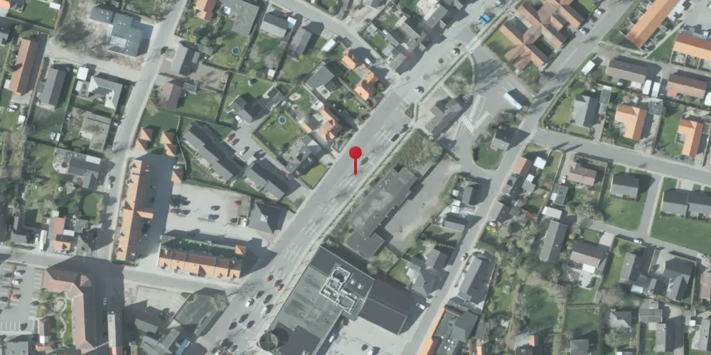 Historisk kort over Dronninglund Station