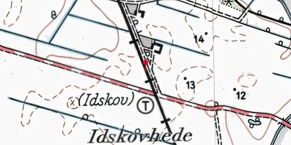 Historisk kort over Idskov Trinbræt Historisk kort over Idskov Trinbræt