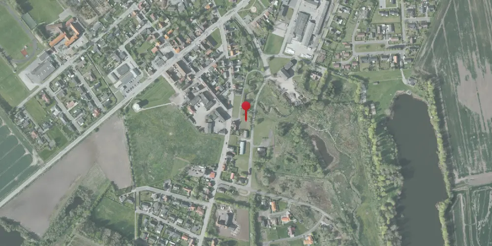 Historisk kort over Dybvad Station