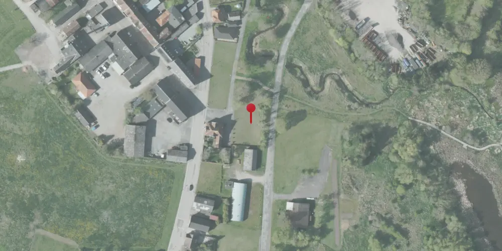 Historisk kort over Dybvad Station