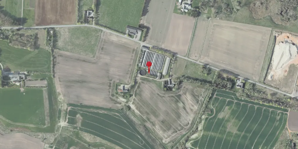 Historisk kort over Volstrup hede Trinbræt