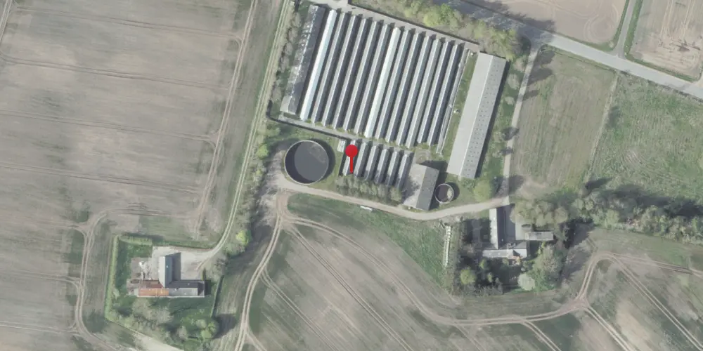 Historisk kort over Volstrup hede Trinbræt