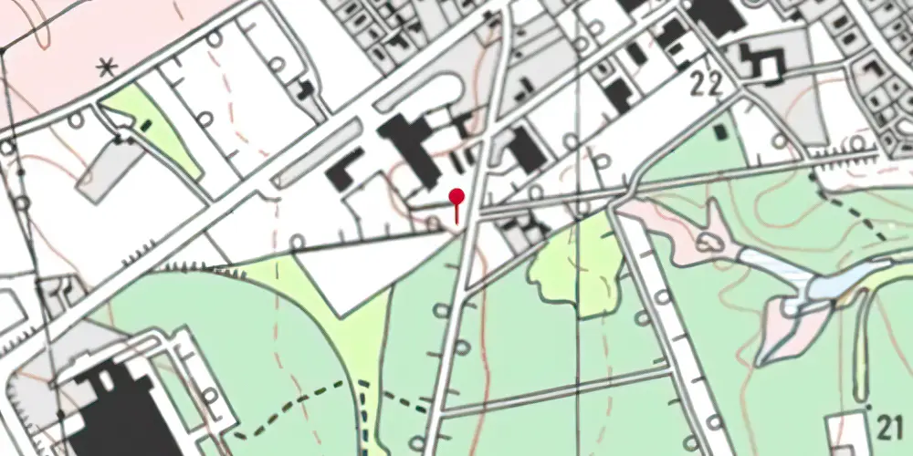 Historisk kort over Lyngsåvej Trinbræt