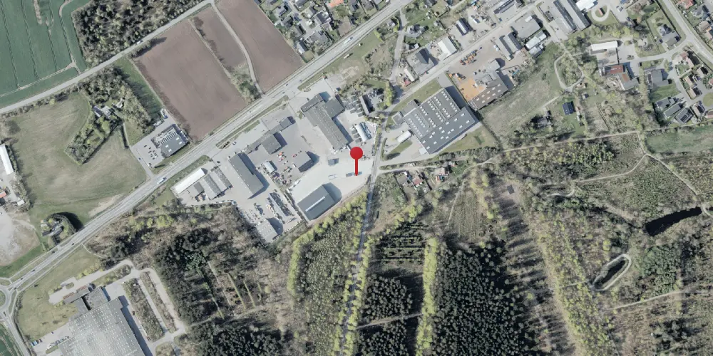 Historisk kort over Lyngsåvej Trinbræt