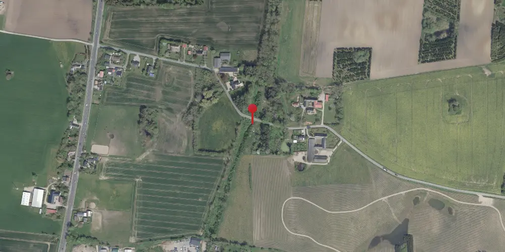 Historisk kort over Bonderup Sjælland Trinbræt