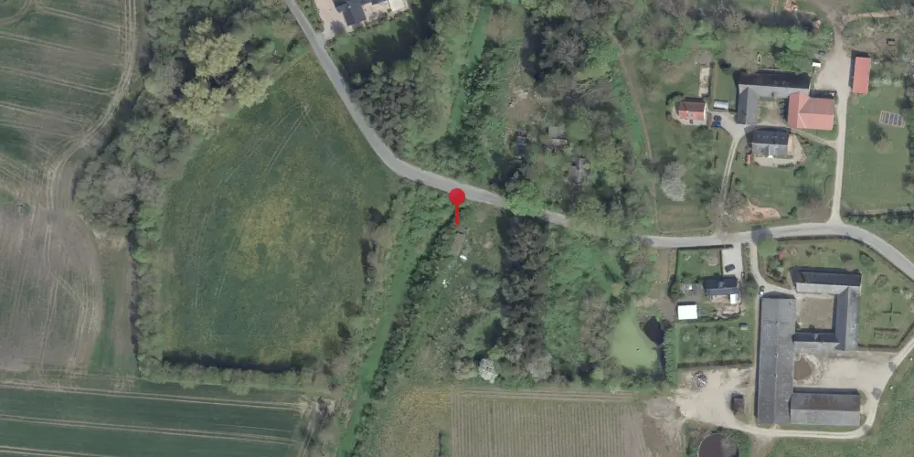 Historisk kort over Bonderup Sjælland Trinbræt