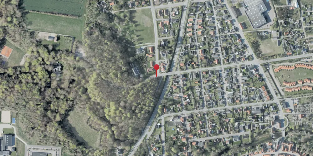 Historisk kort over Kurhotellet Trinbræt