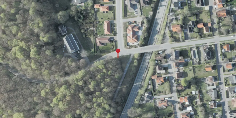 Historisk kort over Kurhotellet Trinbræt