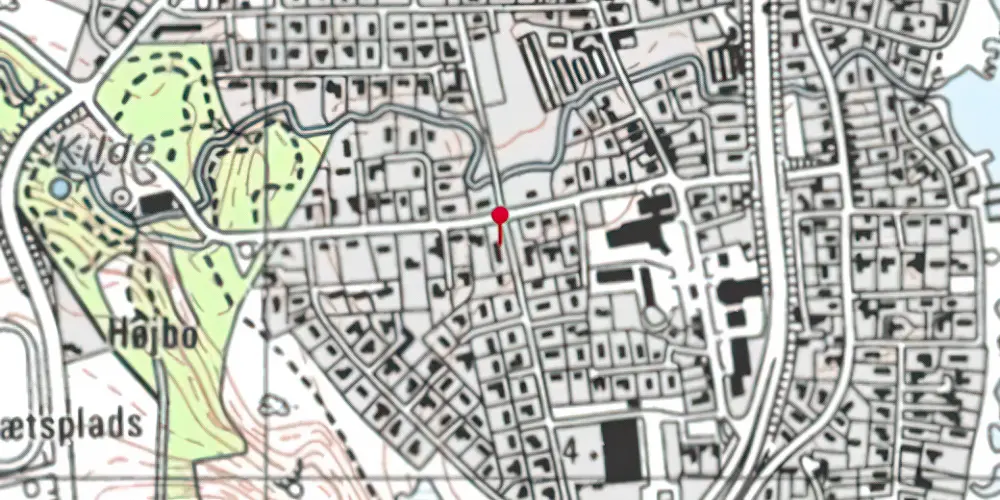 Historisk kort over Bangsbo Billetsalgssted Historisk kort over Bangsbo Billetsalgssted