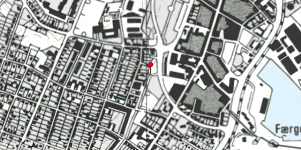 Historisk kort over Frederikshavn Godsbanegård