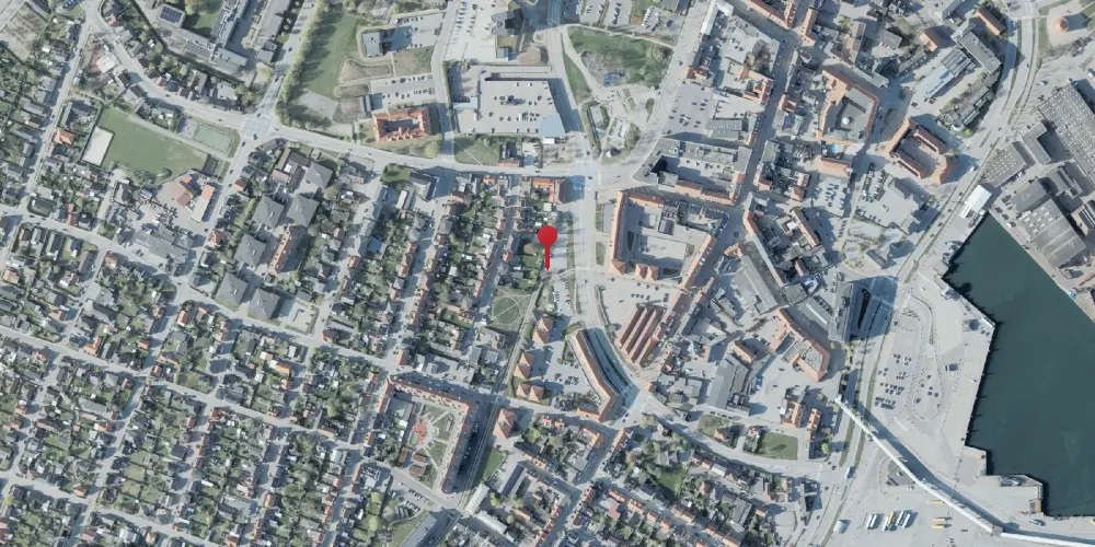 Historisk kort over Frederikshavn Godsbanegård