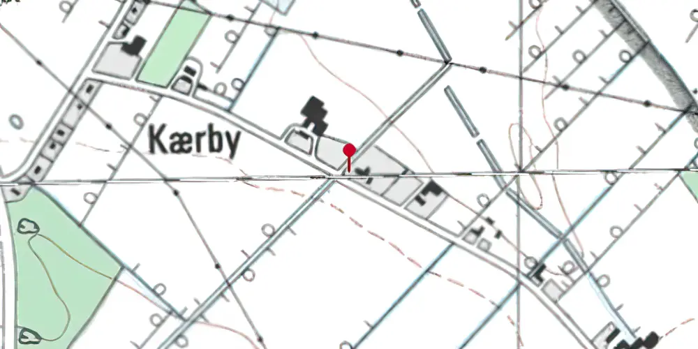 Historisk kort over Rindum Kærby Trinbræt Historisk kort over Rindum Kærby Trinbræt