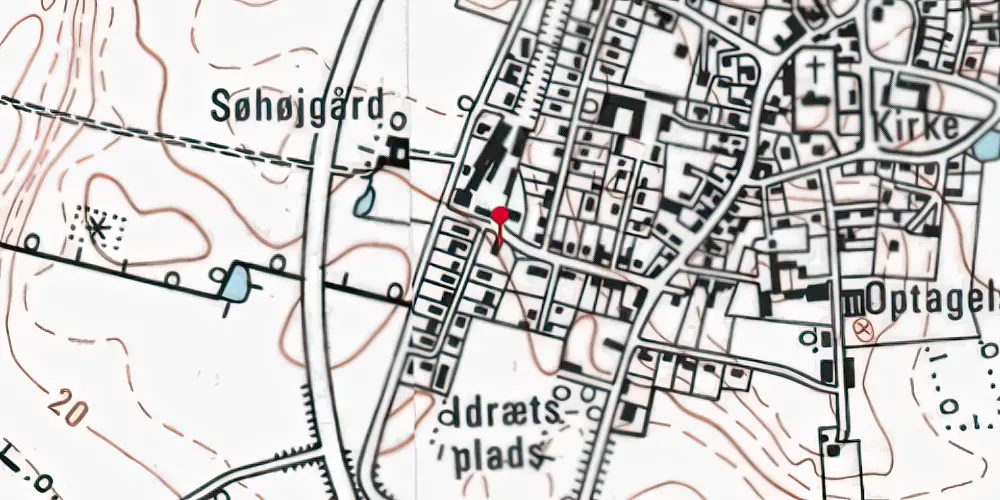 Historisk kort over Skibby Station