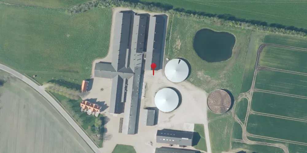 Historisk kort over Hjøllund (R.NO.J.) Trinbræt (uofficielt)