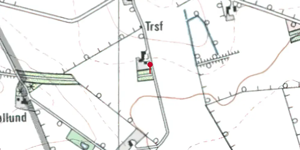 Historisk kort over Mosdal Trinbræt Historisk kort over Mosdal Trinbræt