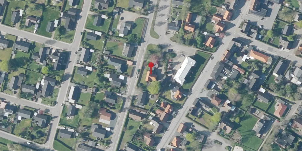 Historisk kort over Spjald Station Historisk kort over Spjald Station