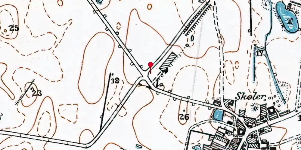 Historisk kort over Biltris Trinbræt med offentligt Sidespor Historisk kort over Biltris Trinbræt med offentligt Sidespor